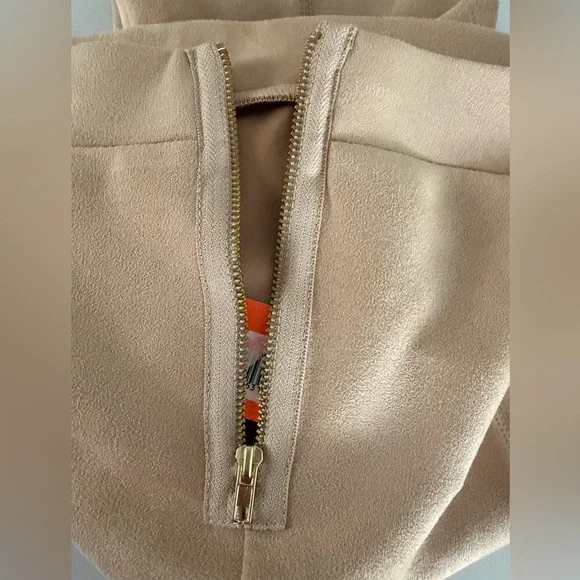 NWT Jude Connally Olivia faux suede camel ankle pants Size XS - Picture 11 of 11